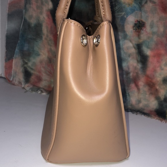 New York & Company Neutral Tan Satchel Handbag - Picture 4 of 13